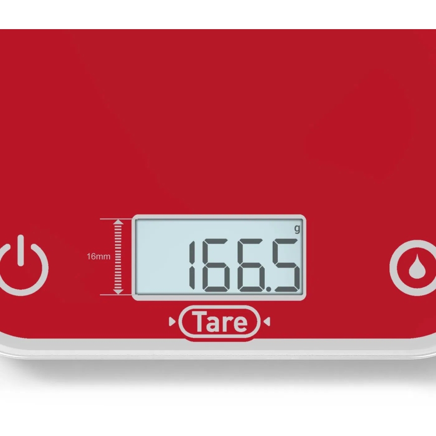 Tefal - Bilancia da cucina OPTISS 2xAAA rosso