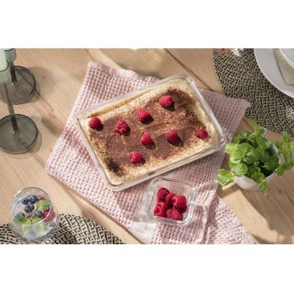 Tefal - Boîte de conservation alimentaire 3 l MSEAL GLASS rouge/verre