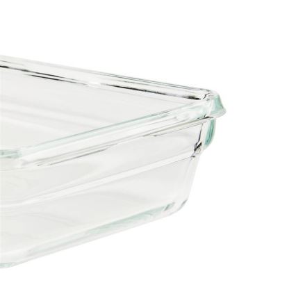 Tefal - Boîte de conservation alimentaire 3 l MSEAL GLASS rouge/verre