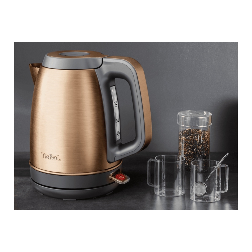 Tefal - Bollitore elettrico a bollitura rapida COPPERTINTO 1,7 l 2400 W/230 V