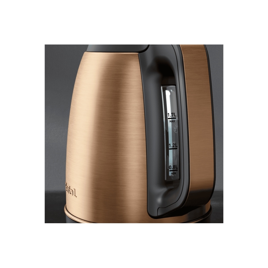 Tefal - Bollitore elettrico a bollitura rapida COPPERTINTO 1,7 l 2400 W/230 V