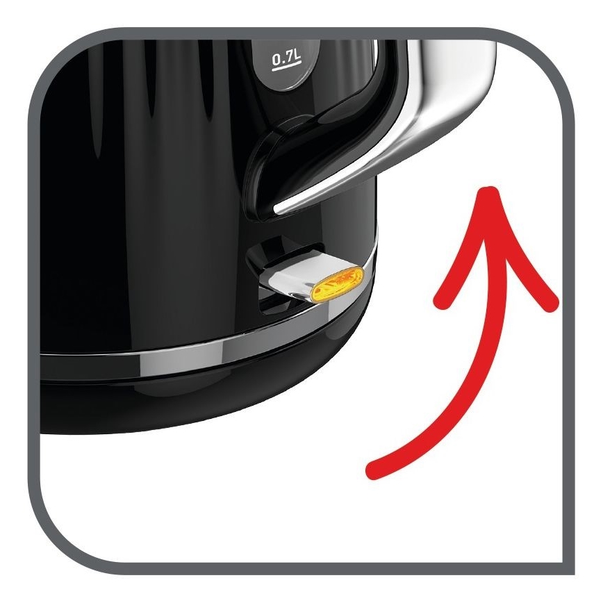 Tefal - Bollitore LOFT 1,7 l 2400W/230V nero