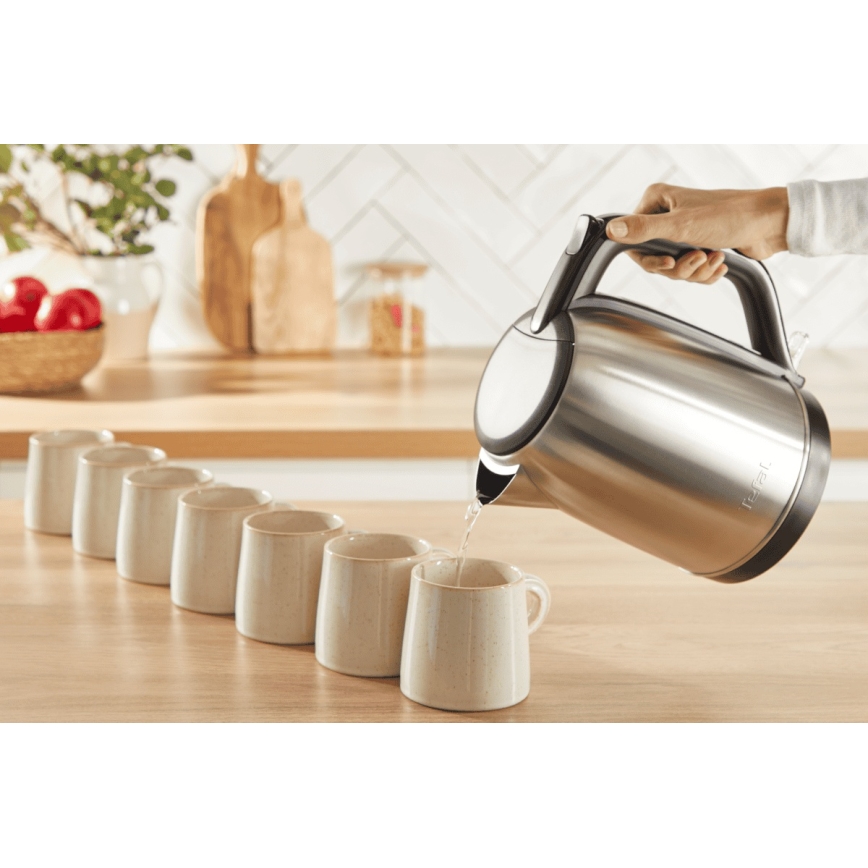 Tefal - Bollitore SUBITO 1,7l 2400W/230V acciaio inossidabile/nero