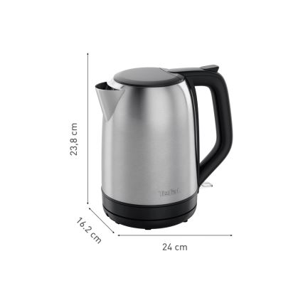 Tefal - Bollitore SUBITO 1,7l 2400W/230V acciaio inossidabile/nero