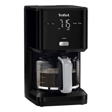 Tefal - Caffettiera a goccia con display LCD 1000W/230V nero