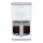 Tefal - Caffettiera a goccia con display LCD SENSE 1000W/230V bianco