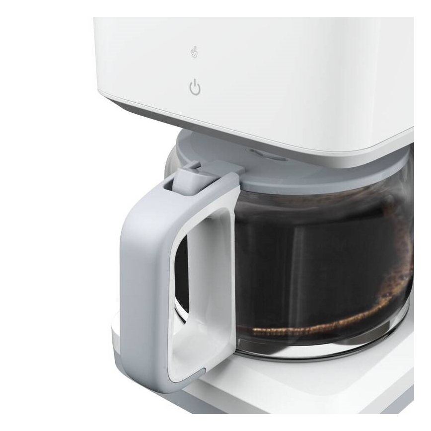 Tefal - Caffettiera a goccia con display LCD SENSE 1000W/230V bianco