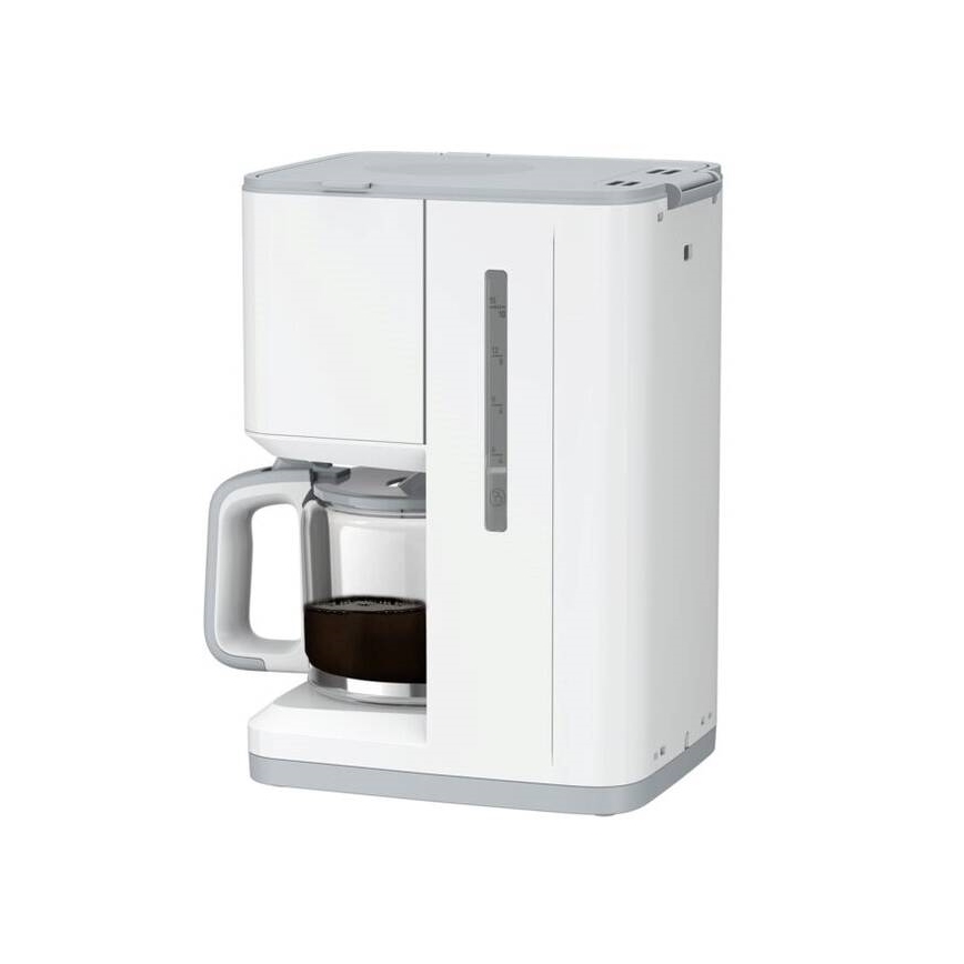 Tefal - Caffettiera a goccia con display LCD SENSE 1000W/230V bianco