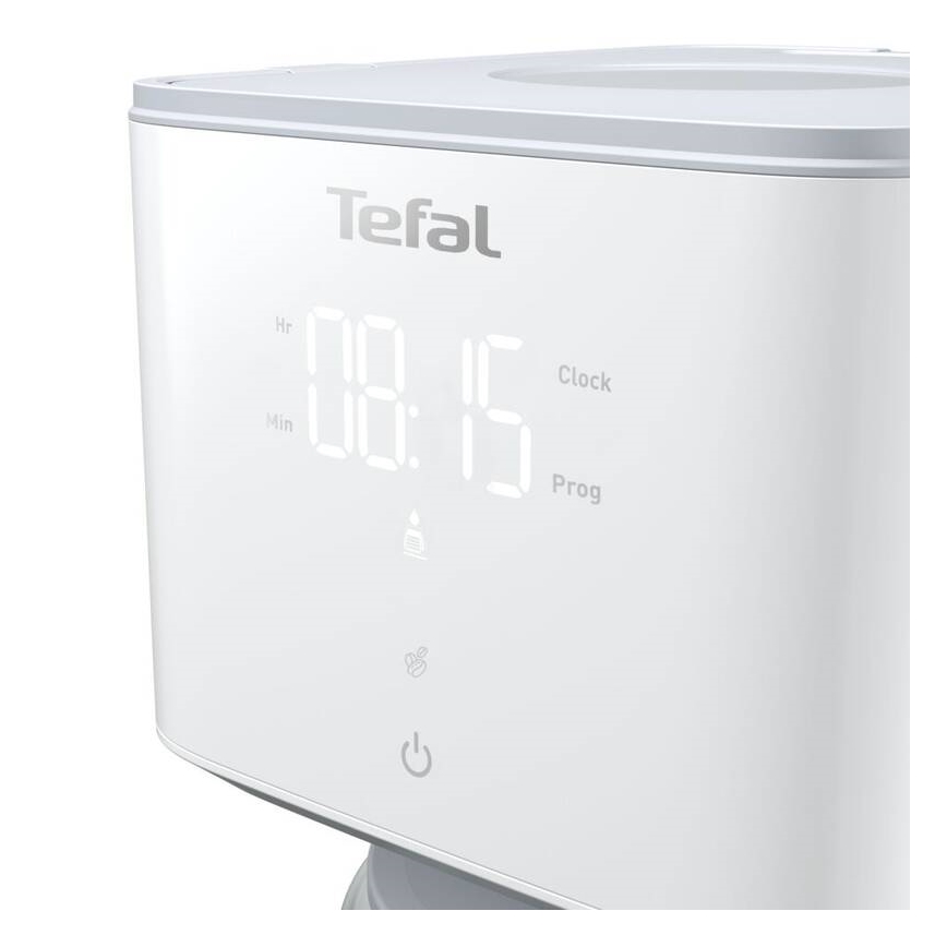 Tefal - Caffettiera a goccia con display LCD SENSE 1000W/230V bianco