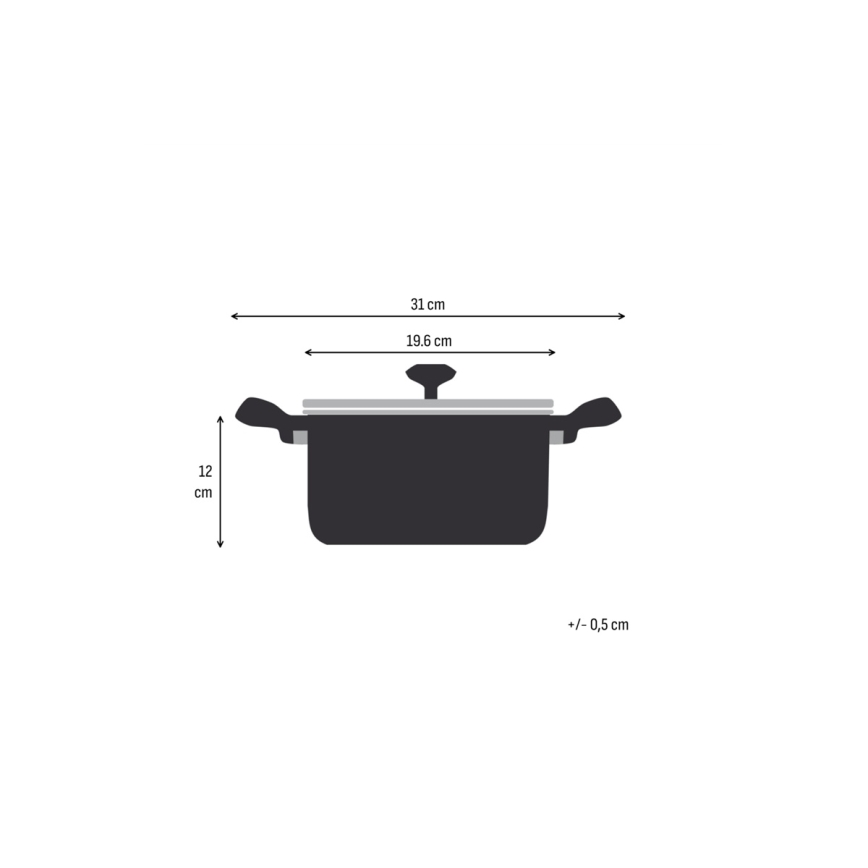 Tefal - Casserole avec couvercle EXTREME 18 cm