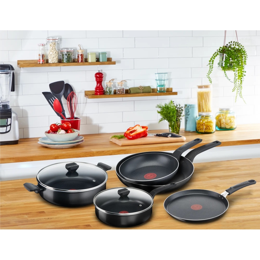 Tefal - Casserole basse avec couvercle  SIMPLY CLEAN 28 cm