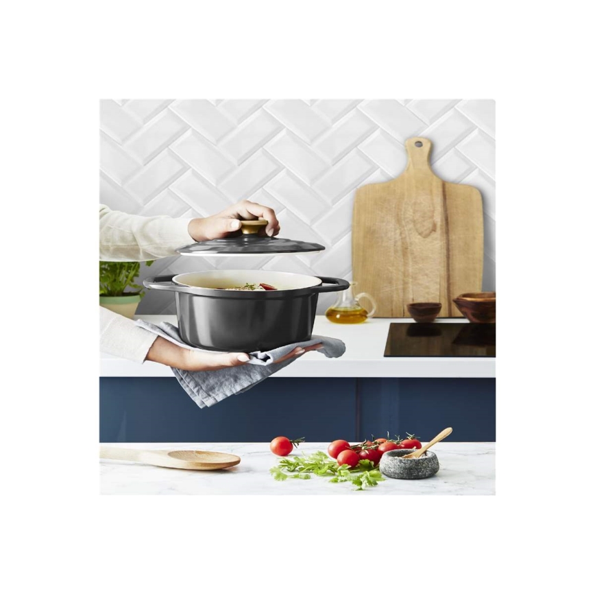 Tefal - Pentola con coperchio AIR 20 cm antracite