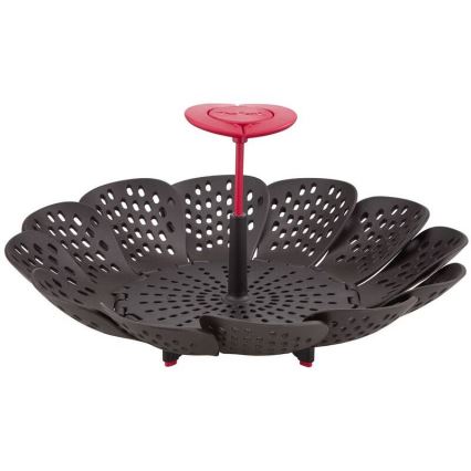 Tefal - Cestello per la cottura a vapore INGENIO nero/rosso