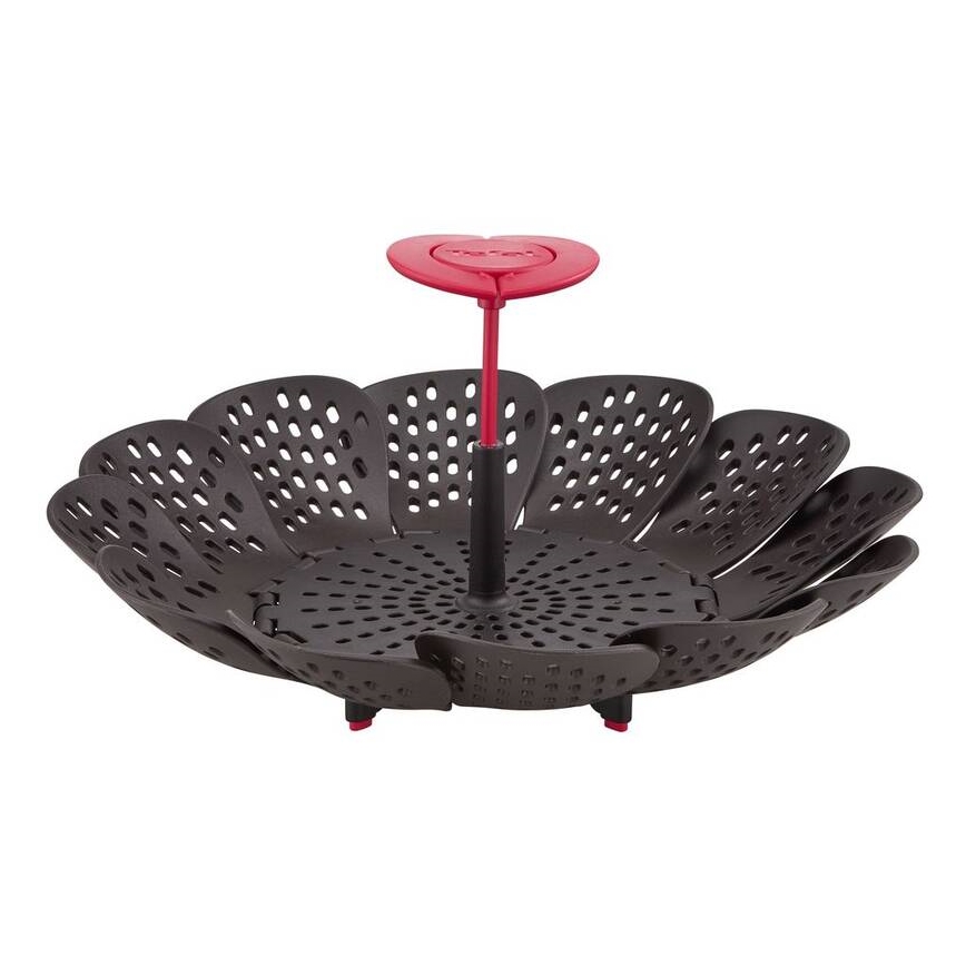 Tefal - Cestello per la cottura a vapore INGENIO nero/rosso