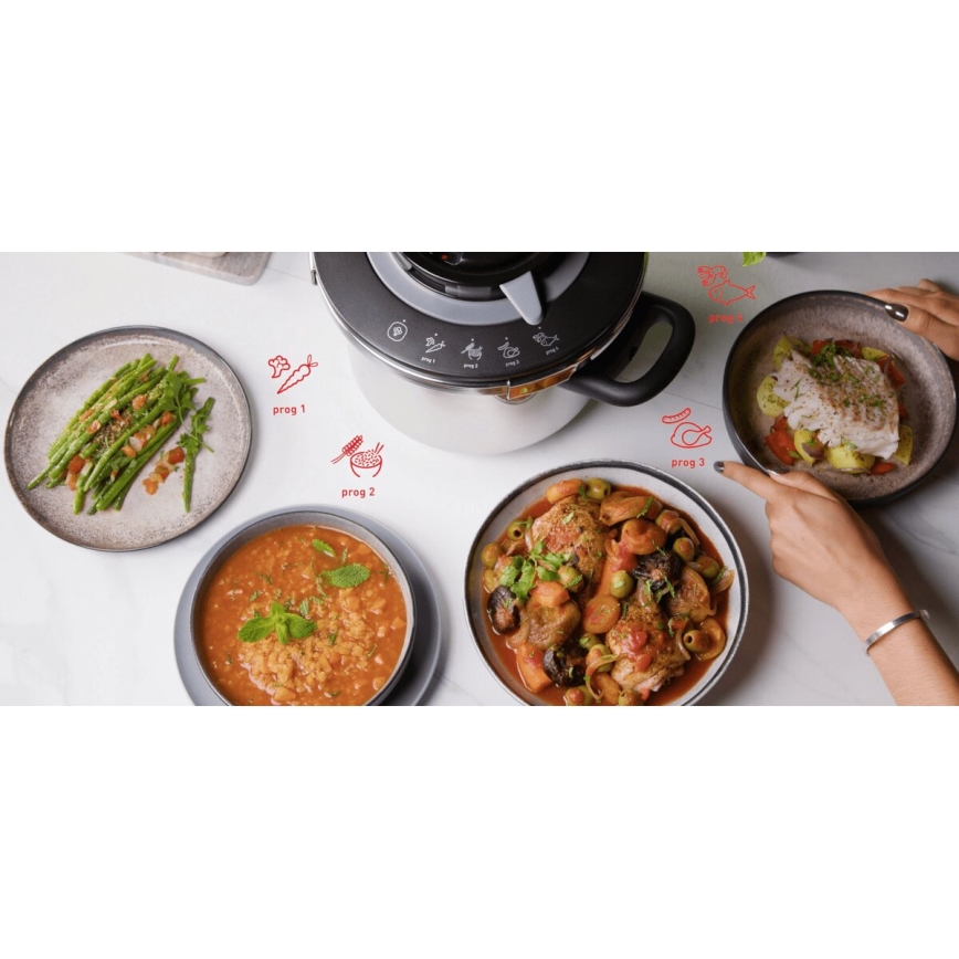 Tefal - Pentola a pressione 4,5 l CLIPSO+ CHEF in acciaio inox