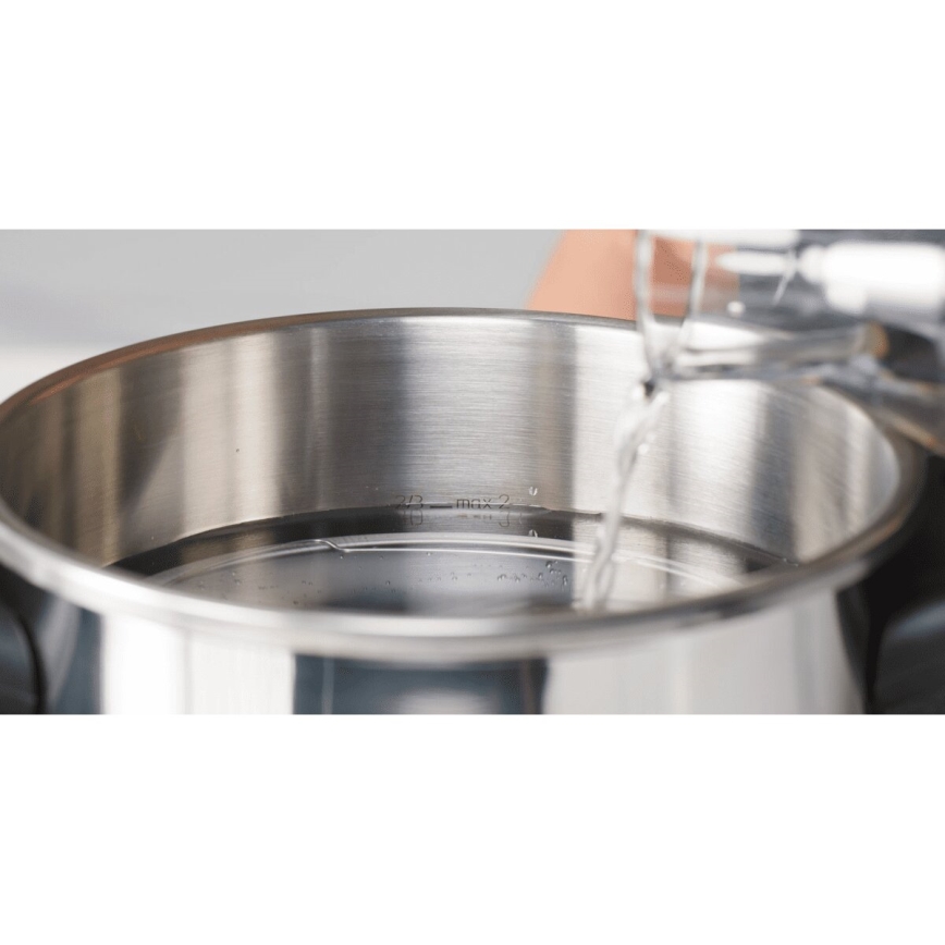 Tefal - Pentola a pressione 4,5 l CLIPSO+ CHEF in acciaio inox