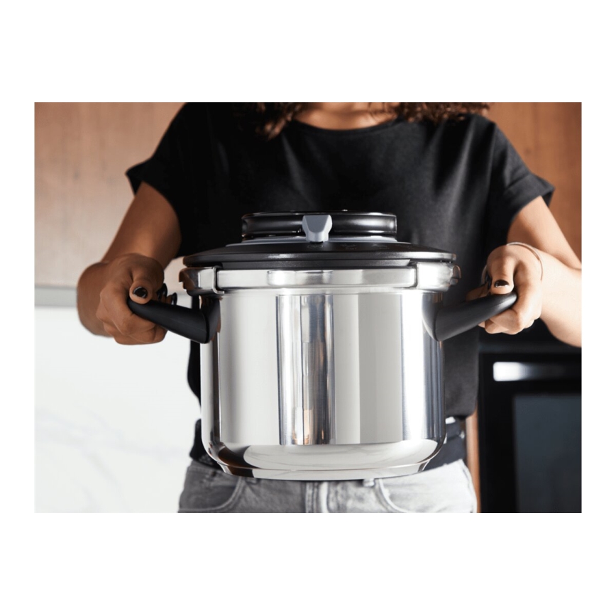 Tefal - Pentola a pressione 4,5 l CLIPSO+ CHEF in acciaio inox