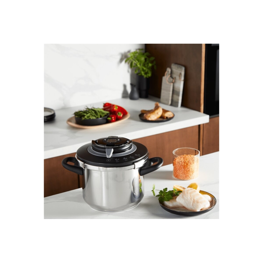 Tefal - Pentola a pressione 4,5 l CLIPSO+ CHEF in acciaio inox