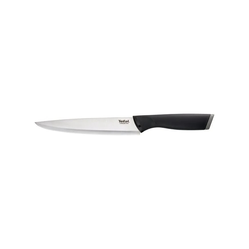 Tefal - Coltello da intaglio in acciaio inox COMFORT 20 cm cromo lucido/nero