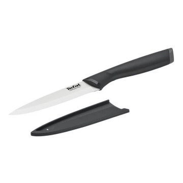 Tefal - Coltello universale in acciaio inox COMFORT 12 cm cromo lucido/nero