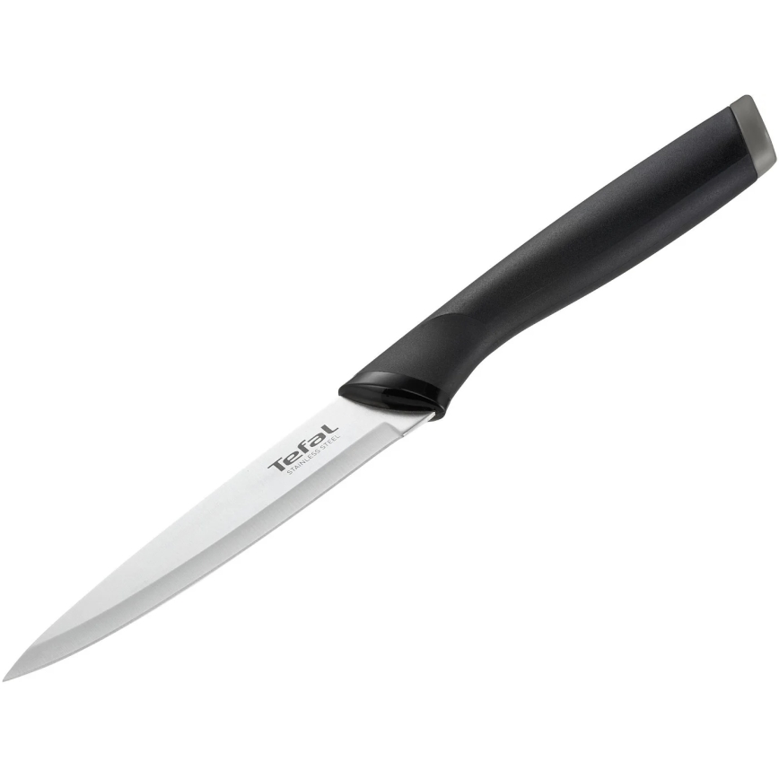 Tefal - Coltello universale in acciaio inox COMFORT 12 cm cromo lucido/nero