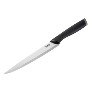 Tefal - Couteau à découper en acier inoxydable COMFORT 20 cm chrome brillant/noir