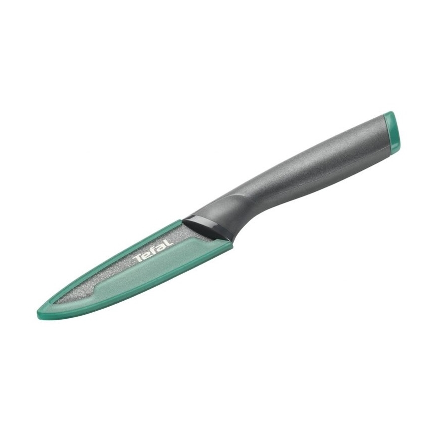 Tefal - Couteau à découper en acier inoxydable FRESH KITCHEN 9 cm gris/vert
