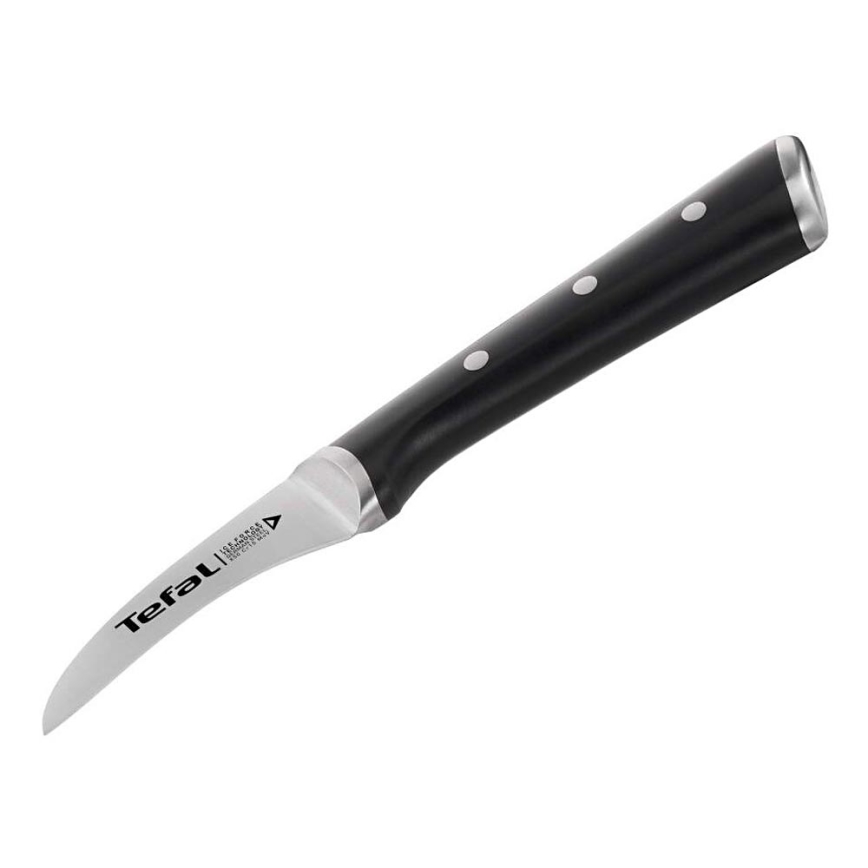 Tefal - Couteau à découper en acier inoxydable ICE FORCE 7 cm chrome brillant/noir