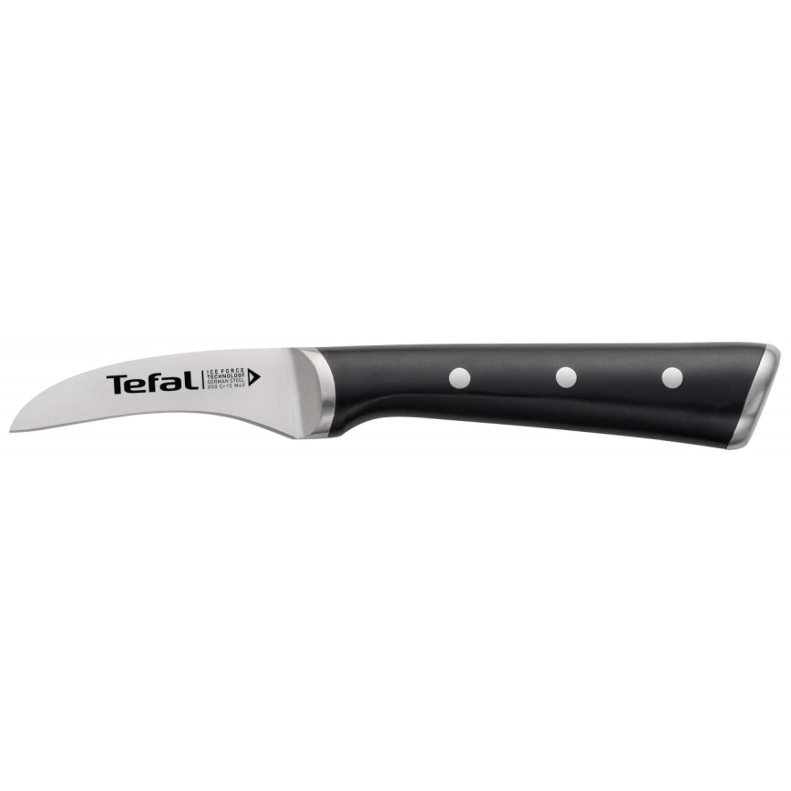 Tefal - Couteau à découper en acier inoxydable ICE FORCE 7 cm chrome brillant/noir