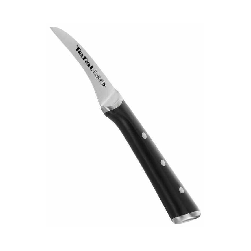 Tefal - Couteau à découper en acier inoxydable ICE FORCE 7 cm chrome brillant/noir