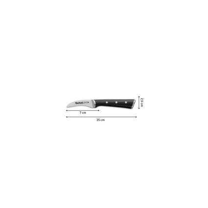 Tefal - Couteau à découper en acier inoxydable ICE FORCE 7 cm chrome brillant/noir