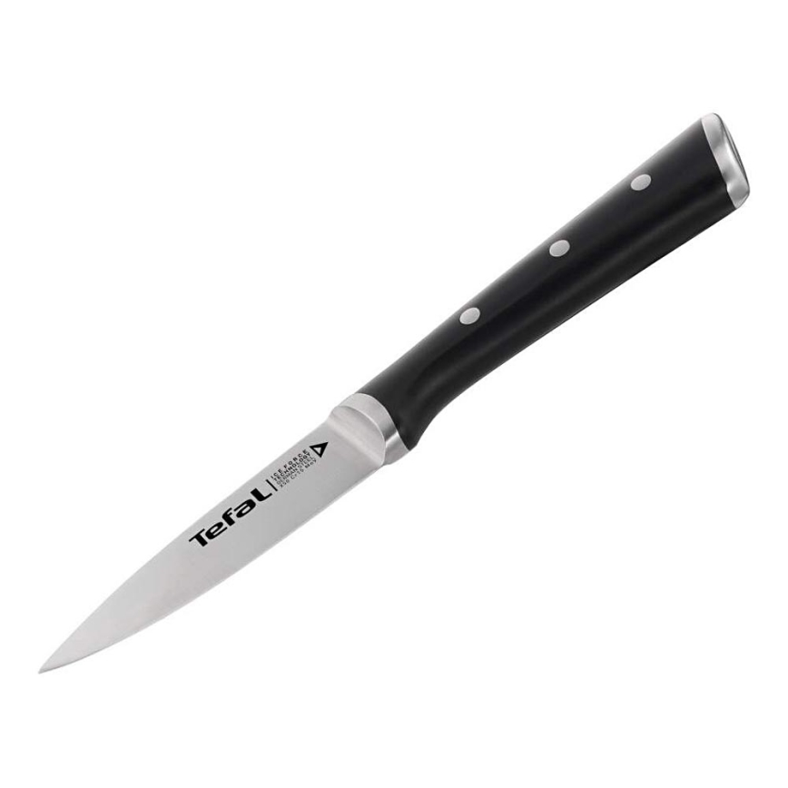 Tefal - Couteau à découper en acier inoxydable ICE FORCE 9 cm chrome brillant/noir