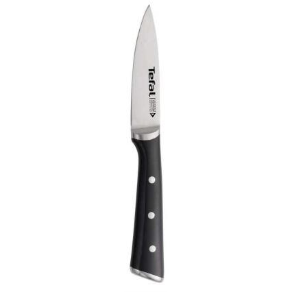 Tefal - Couteau à découper en acier inoxydable ICE FORCE 9 cm chrome brillant/noir