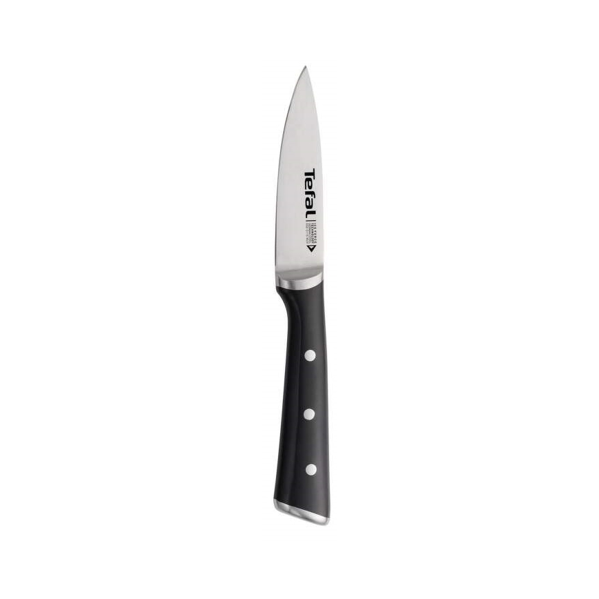 Tefal - Couteau à découper en acier inoxydable ICE FORCE 9 cm chrome brillant/noir