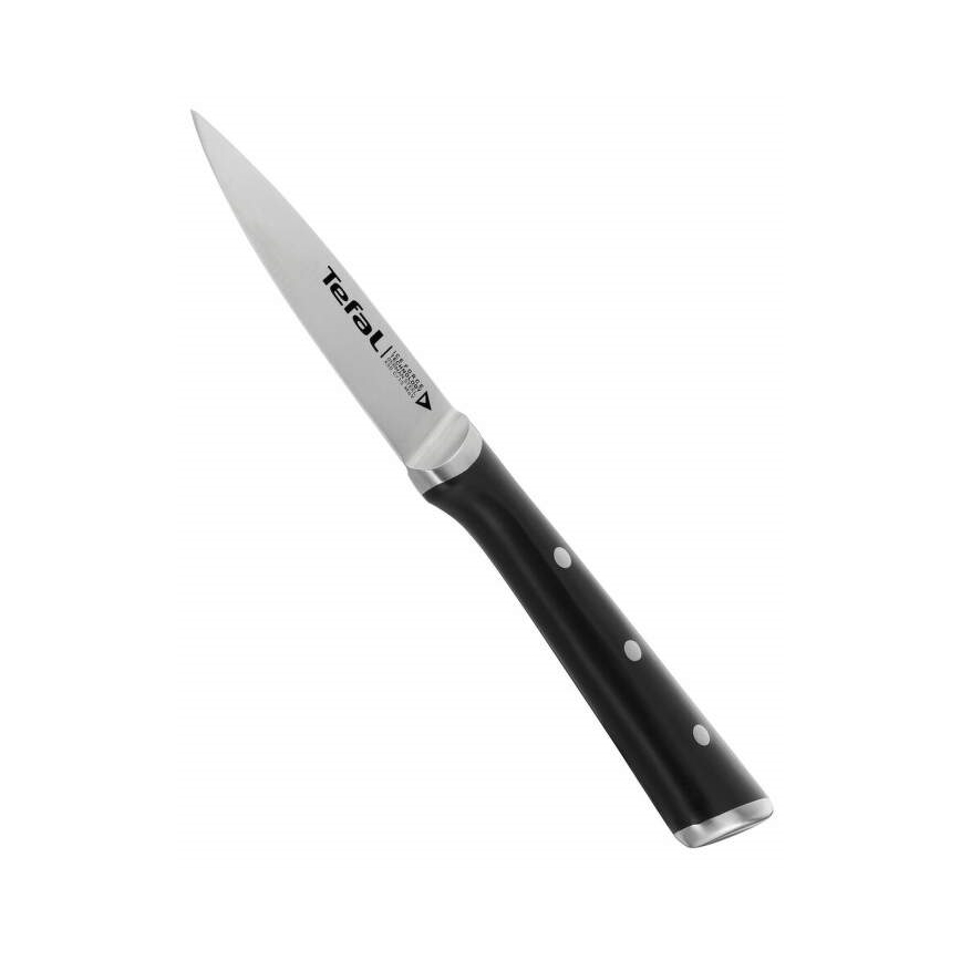 Tefal - Couteau à découper en acier inoxydable ICE FORCE 9 cm chrome brillant/noir