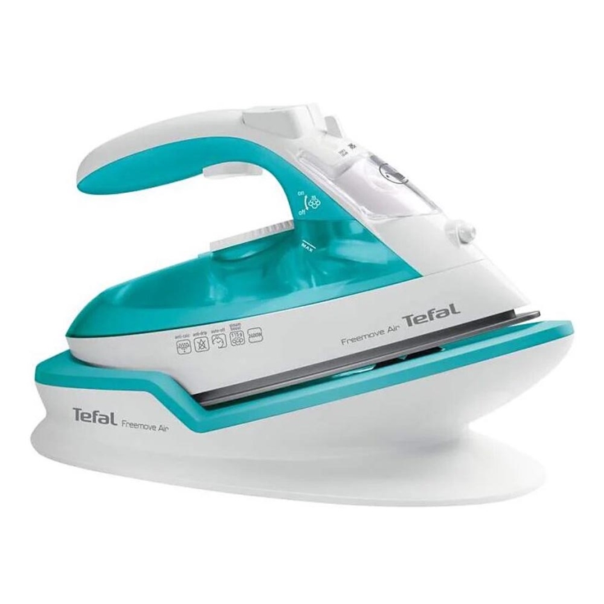 Tefal - Dampfbügeleisen FREEMOVE AIR 2400W/230V weiß/türkisfarben
