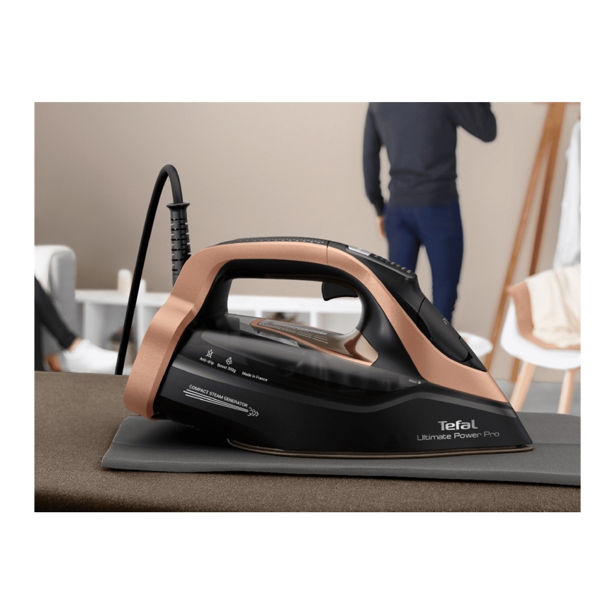 Tefal - Dampfbügeleisen ULTIMATE POWER 3200W/230V kupfern/schwarz