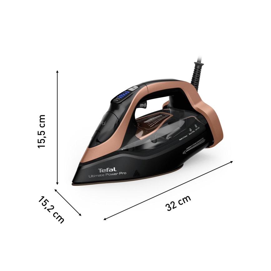 Tefal - Dampfbügeleisen ULTIMATE POWER 3200W/230V kupfern/schwarz
