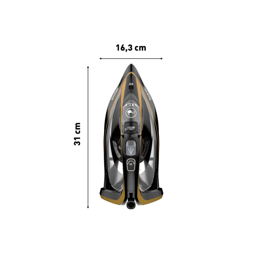 Tefal - Dampfbügeleisen ULTIMATE PURE 3000W/230V golden/schwarz