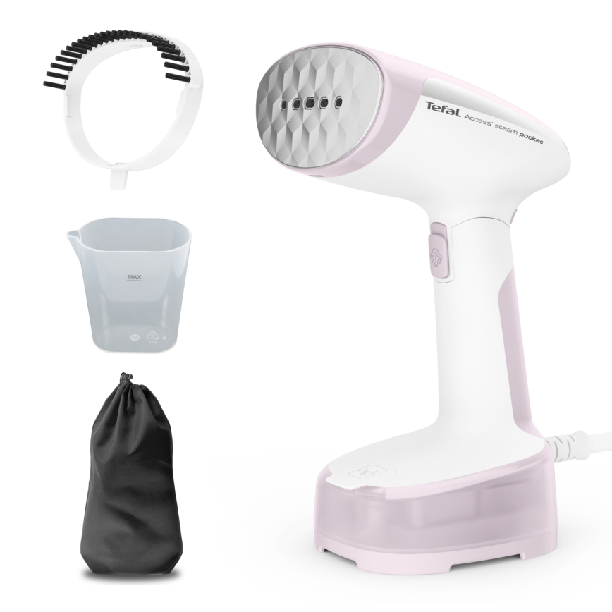 Tefal - Défroisseur vapeur à main pour vêtements ACCESS STEAM POCKET 1300W/230V rose