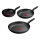 Tefal - Ensemble de 3 poêles DARK ESSENTIAL