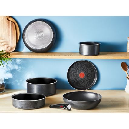 Tefal - Ensemble de 5 pièces de batterie de cuisine INGENIO SO LIGHT