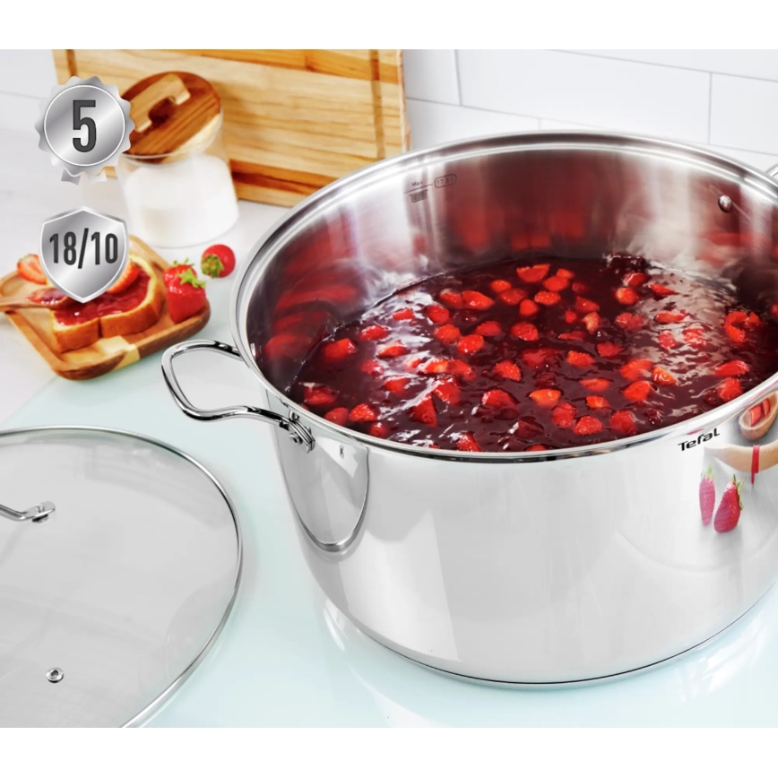 Tefal - Ensemble de casseroles 10 pce INTUITION acier inoxydable
