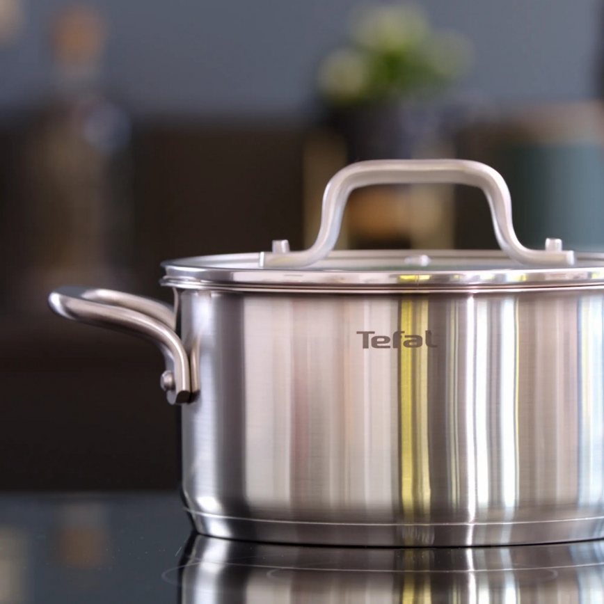 Tefal - Ensemble de casseroles 10 pce VIRTUOSO acier inoxydable