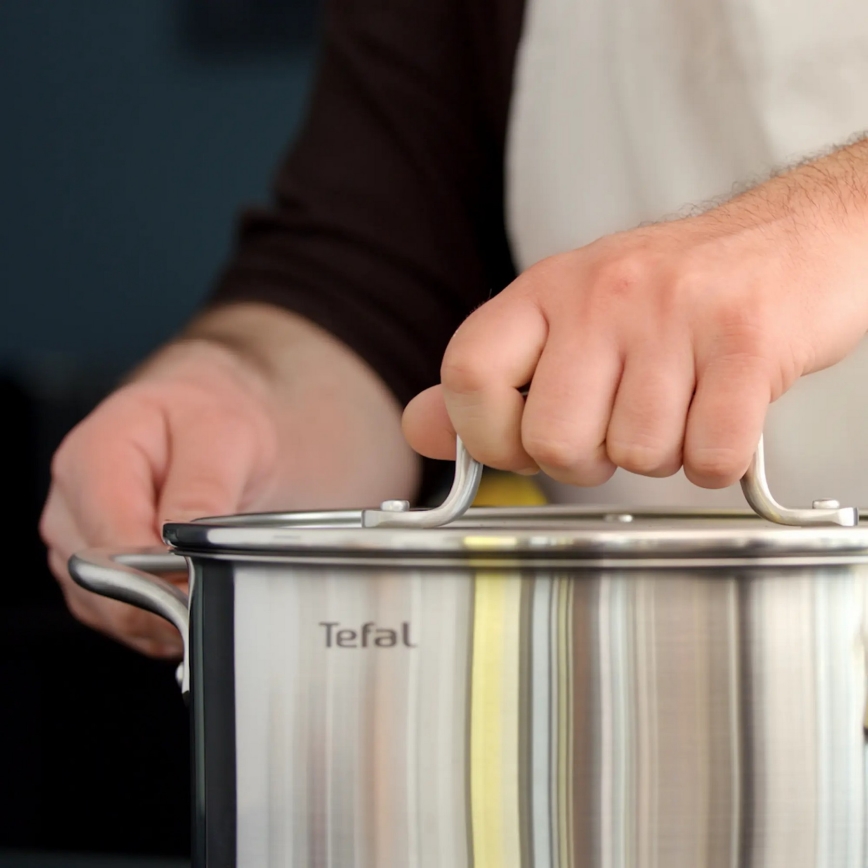Tefal - Ensemble de casseroles 10 pce VIRTUOSO acier inoxydable