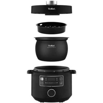 Tefal - Fait-tout électrique multifonction TURBO CUISINE 4,8 l 1090W/230V noir