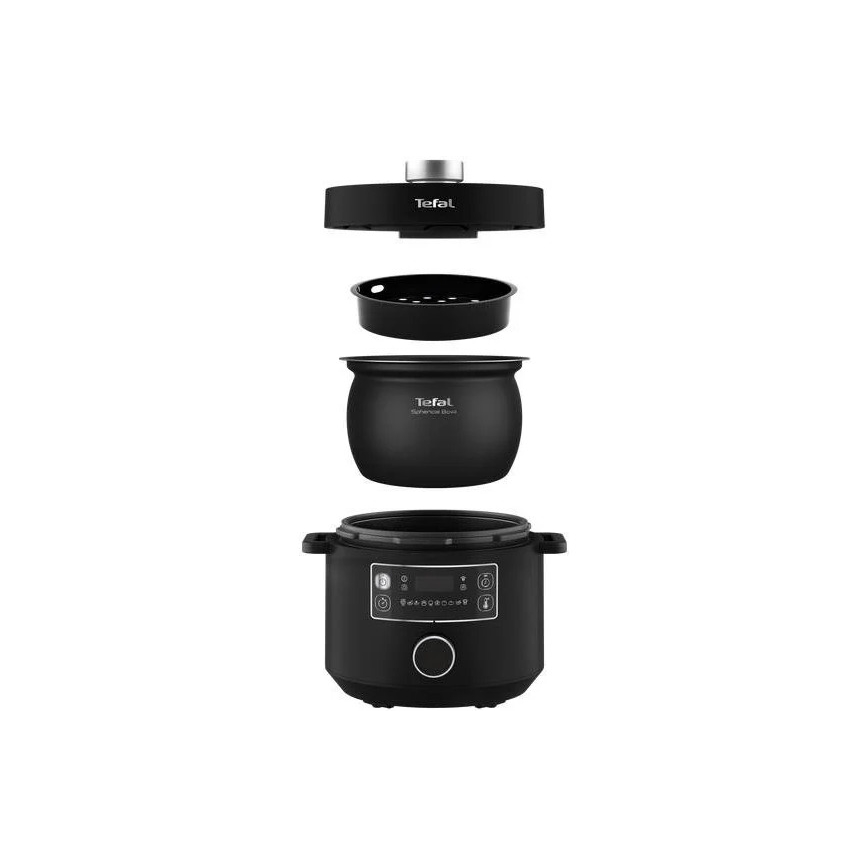 Tefal - Fait-tout électrique multifonction TURBO CUISINE 4,8 l 1090W/230V noir