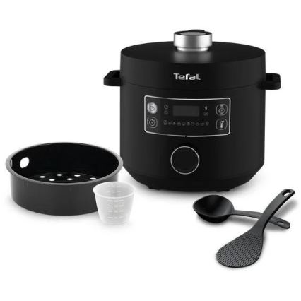 Tefal - Fait-tout électrique multifonction TURBO CUISINE 4,8 l 1090W/230V noir