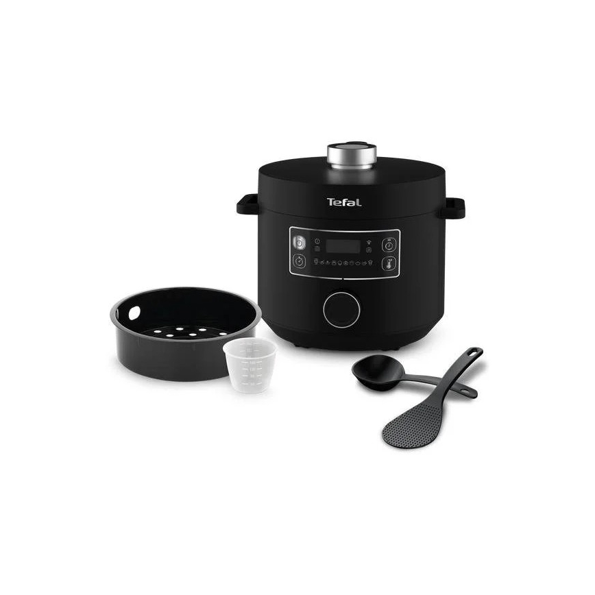 Tefal - Fait-tout électrique multifonction TURBO CUISINE 4,8 l 1090W/230V noir