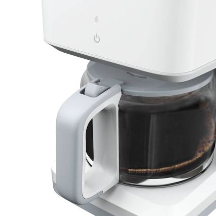 Tefal - Filterkaffeemaschine mit LCD-Anzeige SENSE 1000W/230V weiß